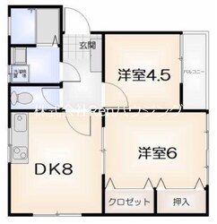 阿波富田駅 徒歩38分 2階の物件間取画像